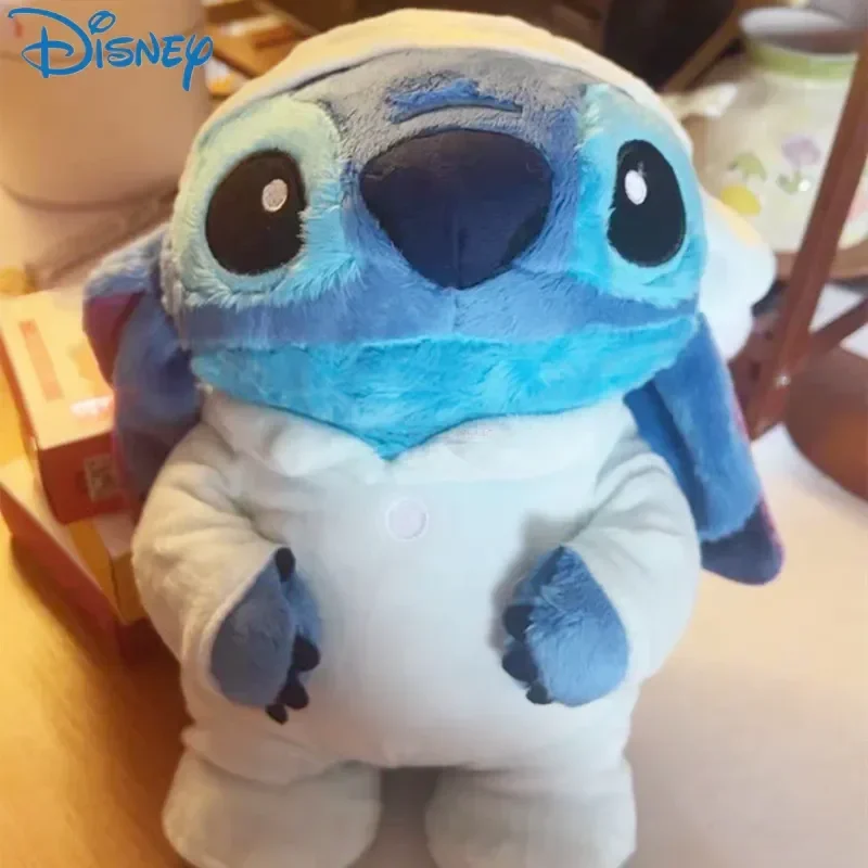 In Stock 30cm New Disney Lilo & Stitch Pajamas Cloak Stitch Doll Stitch Girl Cute Birthday Gift