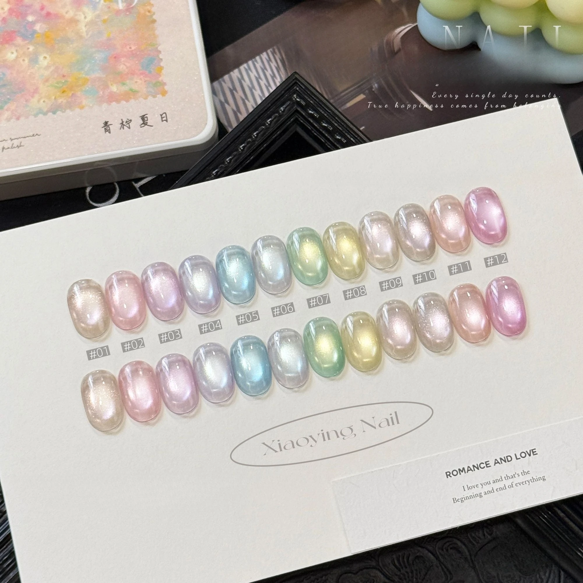 

12Grids Cat Eye Patting Gel Nail Polish Flash UV/LED Soak Off Gel Varnishes Shiny Painting Gel Lacquer For Nail Art Manicure