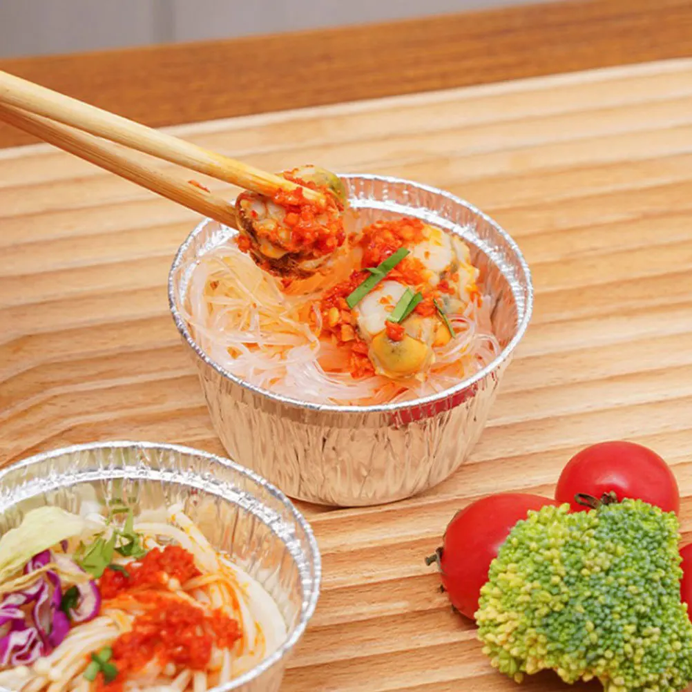 

30 Pcs Baking Cake Mould Cup Disposable Muffin Tins Cupcake Cups for Silver Molds