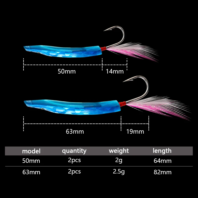 LETOYO 2pcs 50/70/80/90/100mm Yumizuno Japan Trolling Spoon Trolling Artificial Bait Bluefish Sardine Mackerel Fishing Lures