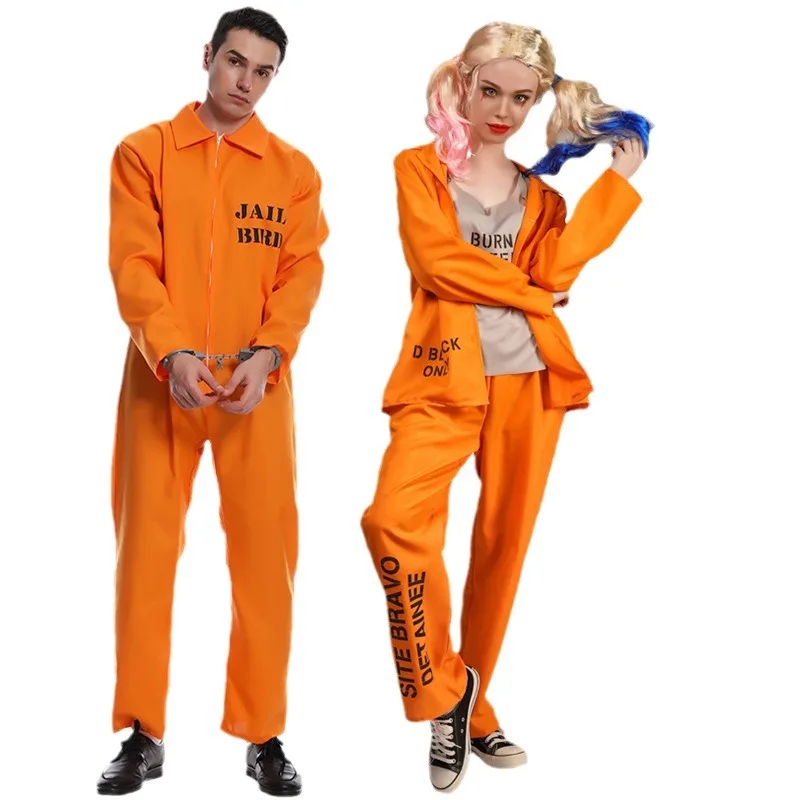 بدلة قفز على شكل سجين برتقالي للزوجين من loween مجموعة أورم أزياء نسائية صينية تقليدية ملابس المسرح