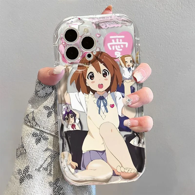 Japanese playful and light hearted girl Hirasawa Wei For iPhone Case 16 15 14 13 12 11 Pro XR XS Max 7 8 Plus Phone Y2K Cover