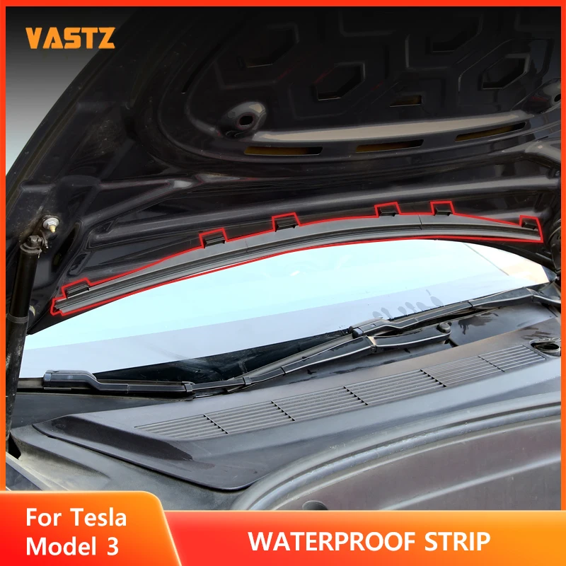 

VASTZ Front Trunk Hood Seal Water Strip For Tesla Model Y 3 Upgrade Vent Protector Guard Hood Vent Protector Guard Accessories