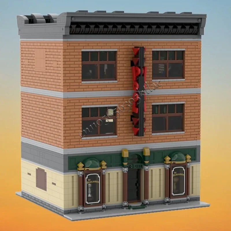 3739 ELEMENTÓW MOC Kreatywny Model Ulicy Miejskiej Modułowy Bilard i Gry Architektura Klocki Konstrukcyjne Zabawki Prezenty