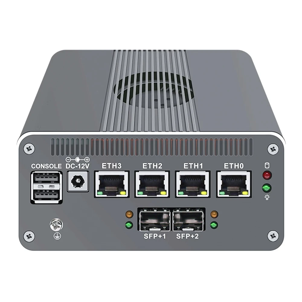BKHD Apparecchio firewall 2*10G SFP+ 4x i226-V 2.5G Intel i3-N355 N305 N200 N150 N100 DDR5 NVMe Router morbido Mini PC Proxmox ESXi