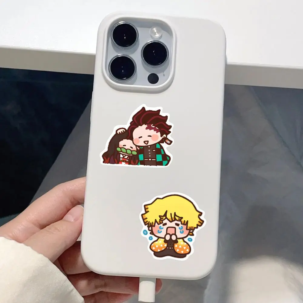 80 pezzi simpatico cartone animato Demon Slayer adesivi anime Kamado Nezuko decalcomanie telefono fai da te laptop bagagli adesivo fresco per regalo giocattolo per bambini