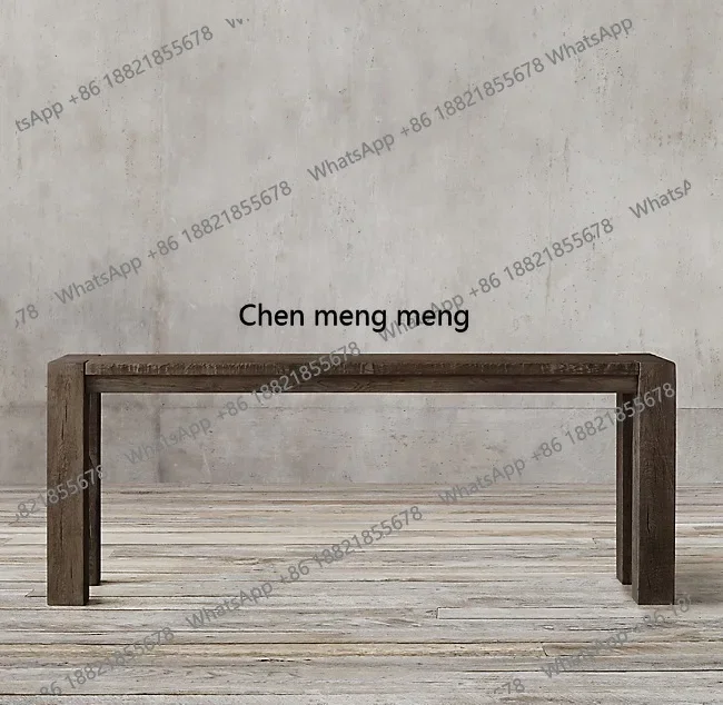 

American Style Hallway Console Table Living Room Entryway Cabinet Offering Table Wall-Mounted Decorative End View Table