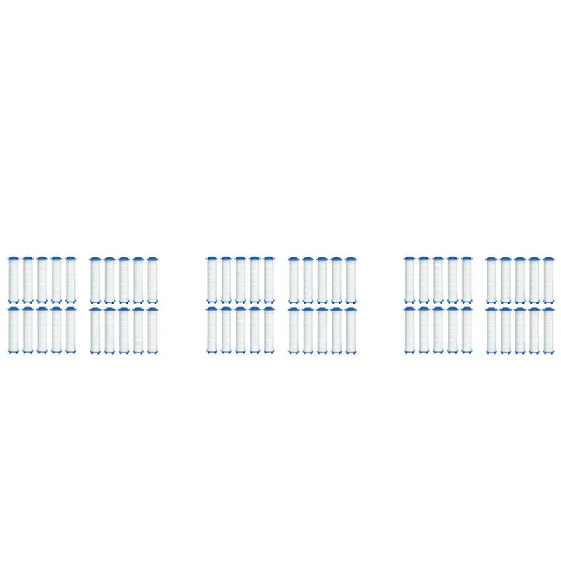 AB42-60Pcs Replacement Shower Filter For Hard Water - High Output Shower Water Filter To Remove Chlorine And Fluoride