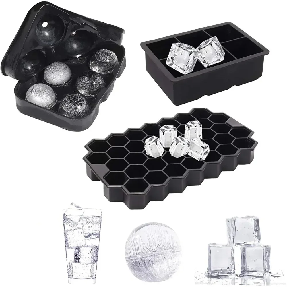 1pcs reusable whiskey ice mold ball diamond ice mold Ice cream mold easy to release silica gel ice cube cube production