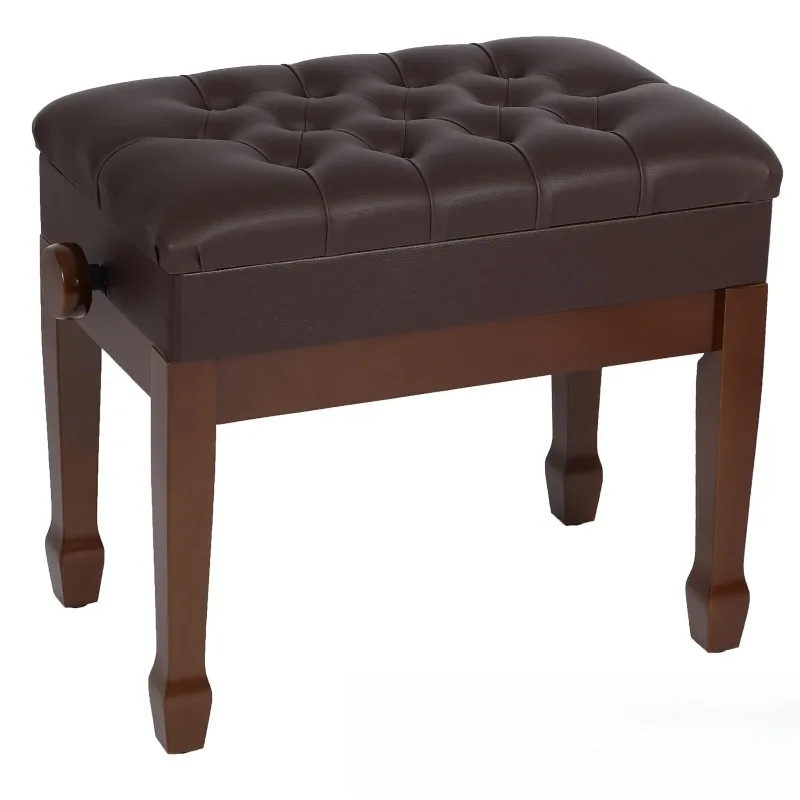 Solid wood adjustable lifting piano stool single with bookcase piano stool thickened piano stool children cross-border
