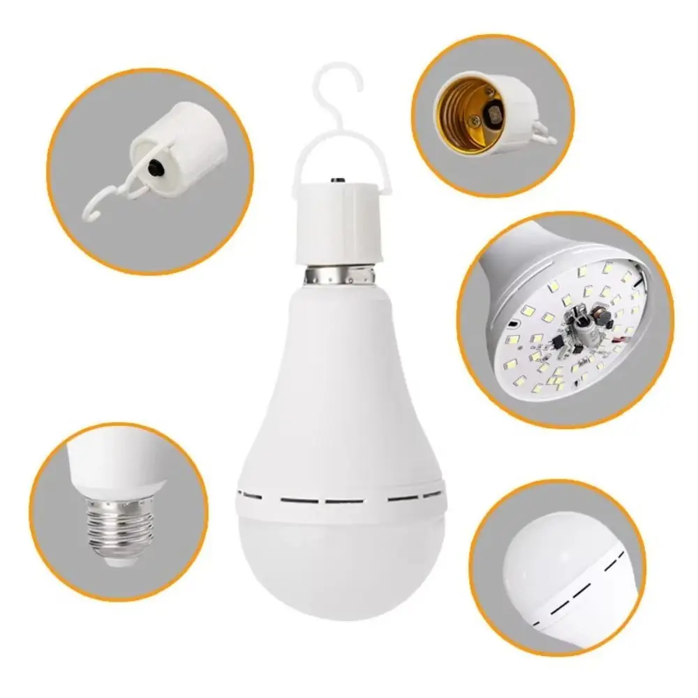 

New 7W/9W/12W/15W Emergency Light Bulb E27 Portable Rechargeable Bulb 85-265V LED Light Bulb Porch