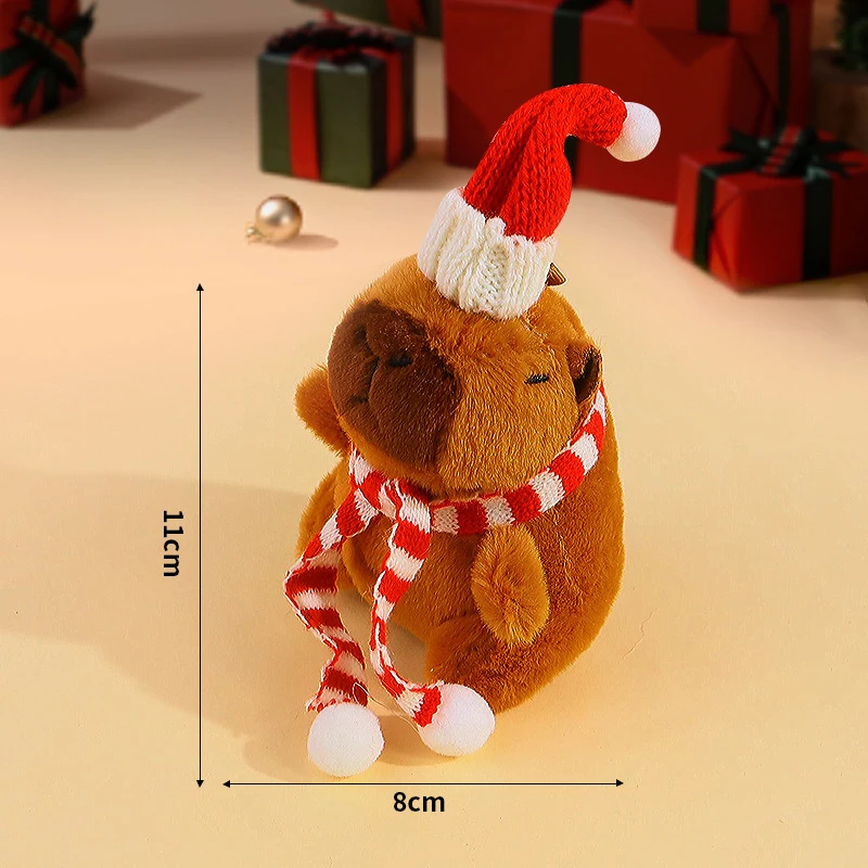 11 cm capibara pluche sleutelhanger hanger simulatie kawaii knuffels zachte pop pluche collectie kerstcadeaus speelgoed voor kinderen