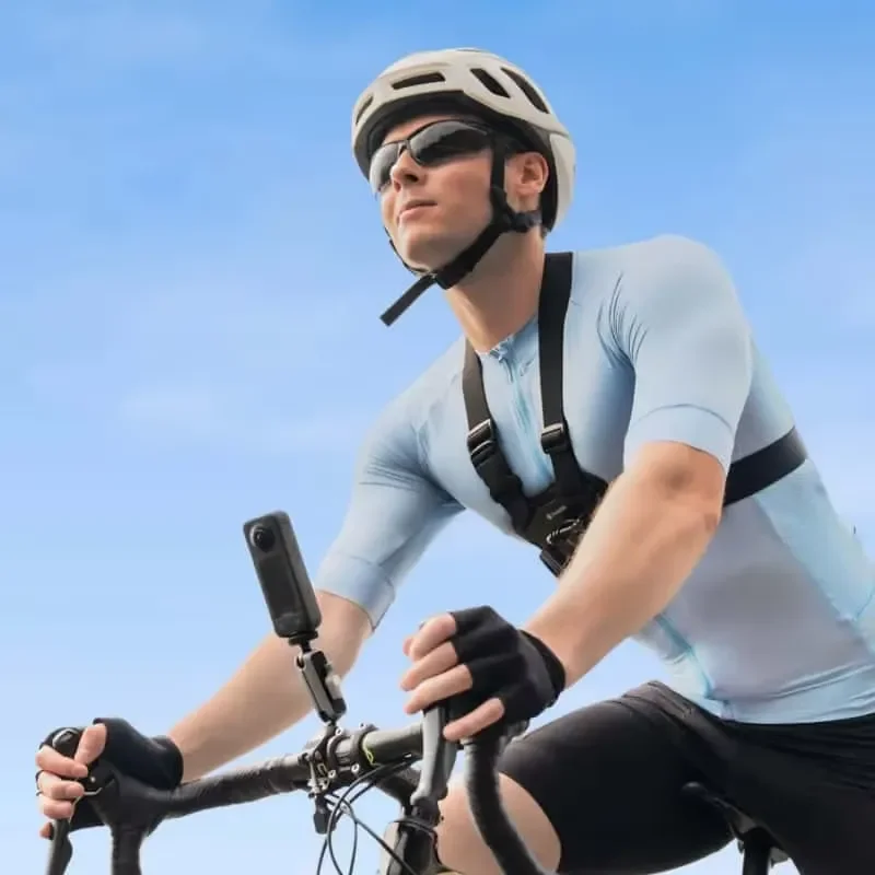 for Insta360 Bike Kit Action Camera Accessories Durable Portable Bicycle Accessory Set with Lithium ion Battery