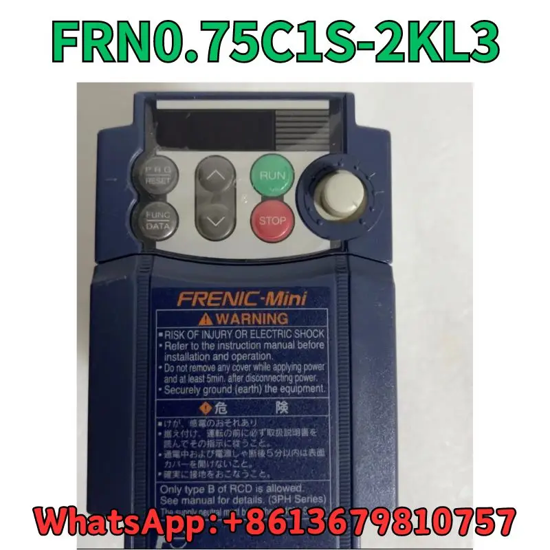 

Used Frequency converter FRN0.75C1S-2KL3 test OK Fast Shipping