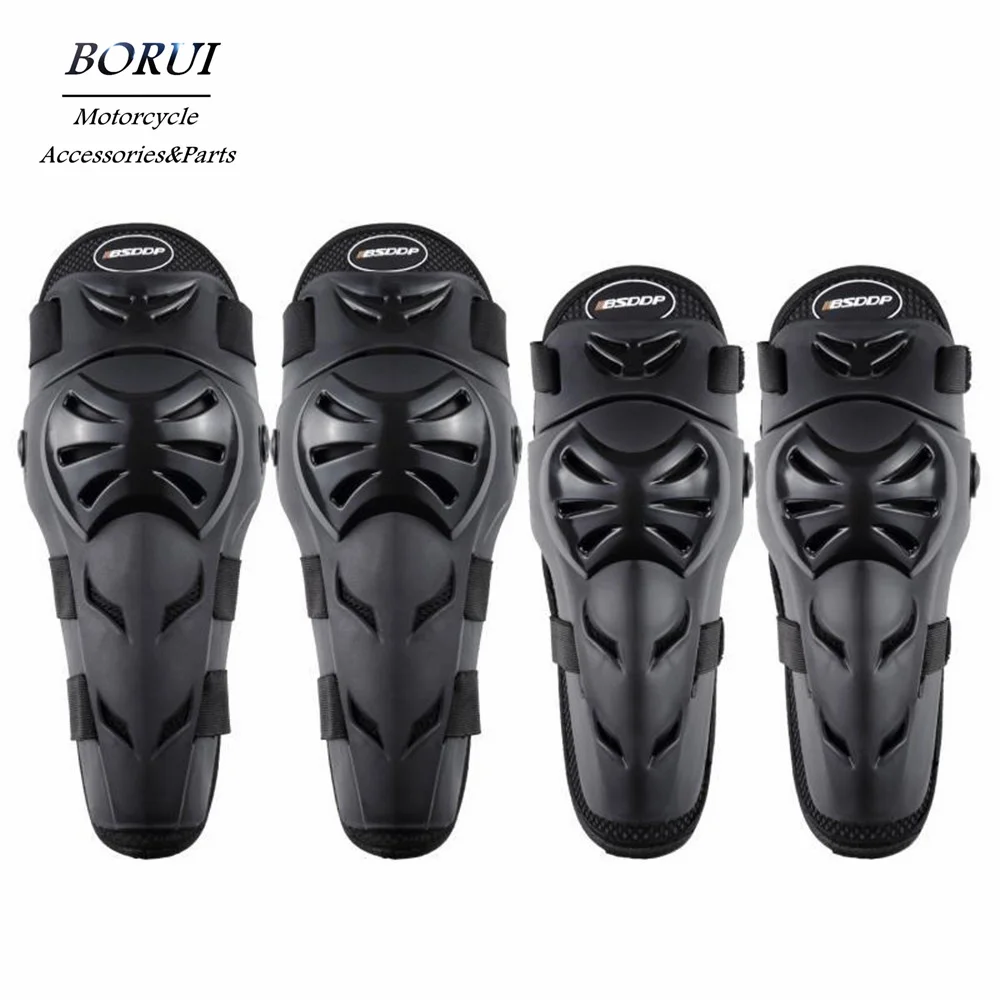 4Pcs Motorcycle Knee Pads Elbow Pads Breathable Racing Skating Off-Road Guards Outdoor Protection Riding Cross Rodilleras Moto