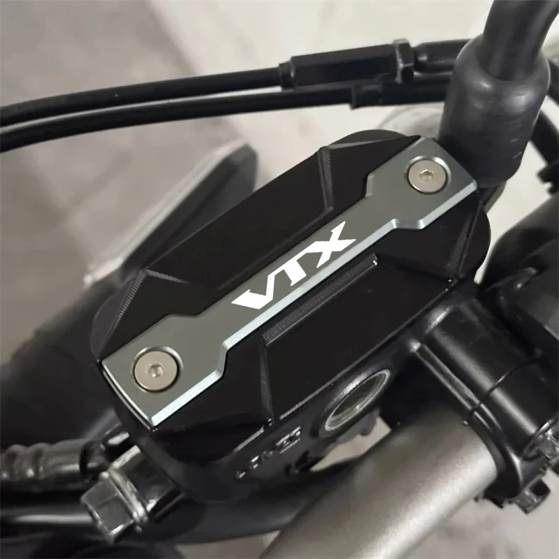 New Fit For Honda VTX1800 VTX1300 VTX 1100 1300 1800 Motorcycle CNC Accessories Front Brake Reservoir Fluid Tank Cover view 3