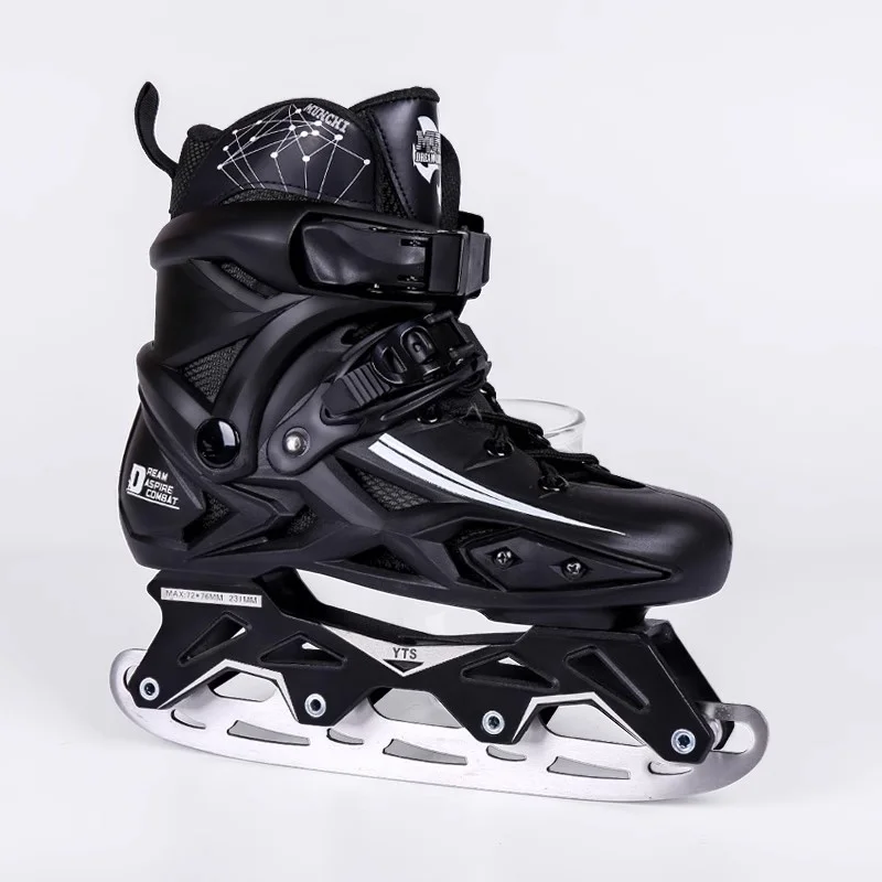 Inline Roller Skate Shoes Figure Ice Skating Shoes 2 In 1 Outdoor Skiing Skating For Adult Men Women Professional Skates Sneaker