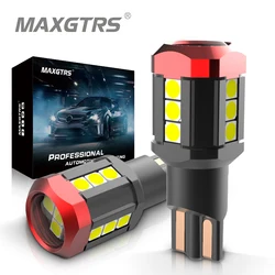 2 bombillas LED W16W T15 3030 Chip Canbus Luz de marcha atrás 921 912 W16W lámpara de señal de giro para coche blanco, rojo y amarillo