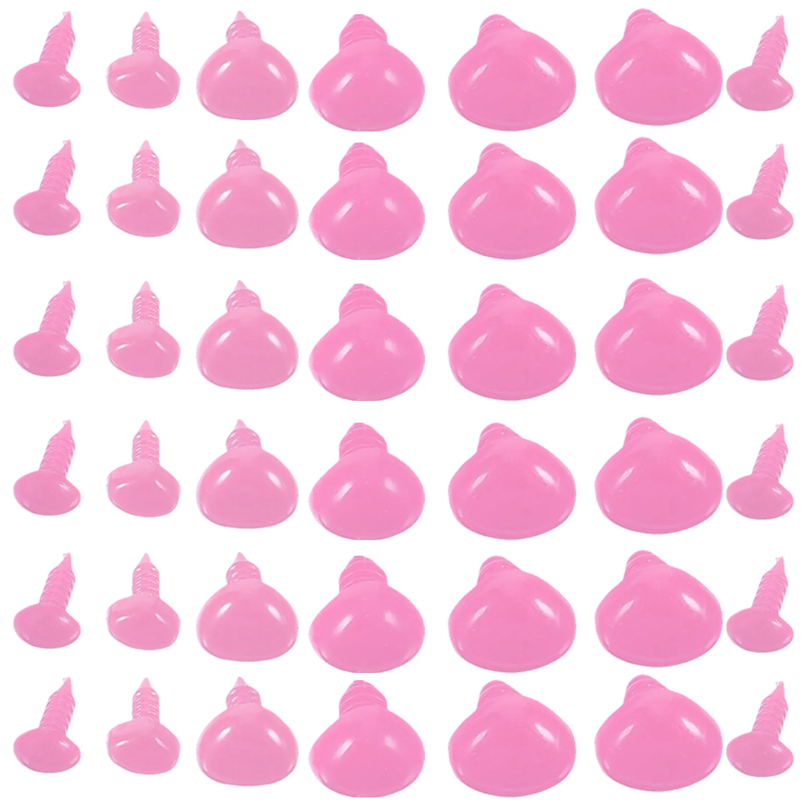 

100Pcs Stuffed Animal Nose Safety Plastic Parts for DIY Craft Handmade Soft Animal Making Supplies Safety Nose