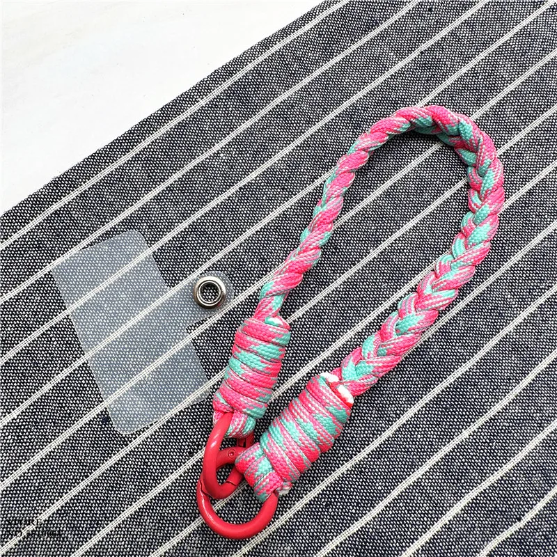 Keychain Colorful Lanyard Strap For Mobile Phone Accessories Bracelet Telephone Chain Metal Clasp Key Landyard Bag Car Keys Rope