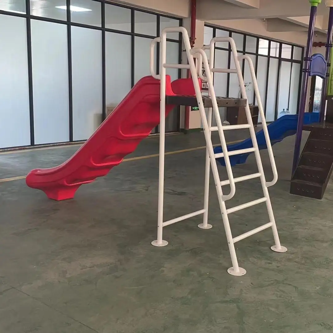 2026 Customizable Safety Plastic & Metal Single Straight Slide For Children Home Indoor/Outdoor Playhouse School Amusement Equip