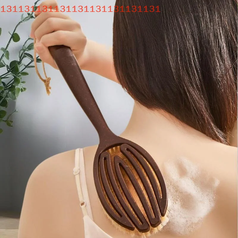 

Bath Shower Brush Bathing Brush Dry Skin Body Soft Natural Bristle Massager Care Tool Soft Natural Bristle PE Handle