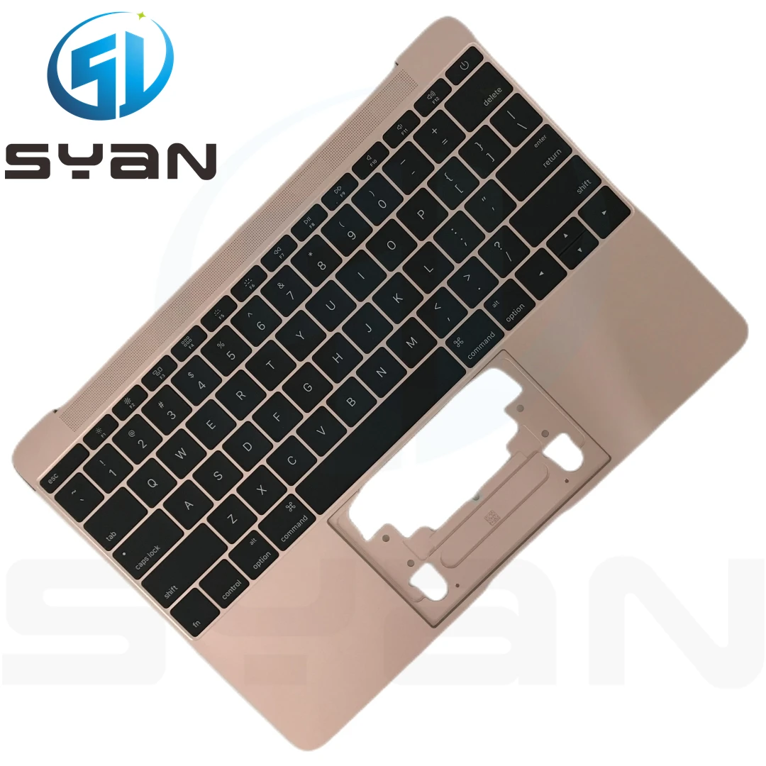 

2016 2017 A1534 Top case with US Keyboard For Macbook 12 inch Retina Topcase with keycaps keys backlight Grey Pink Gold Silver