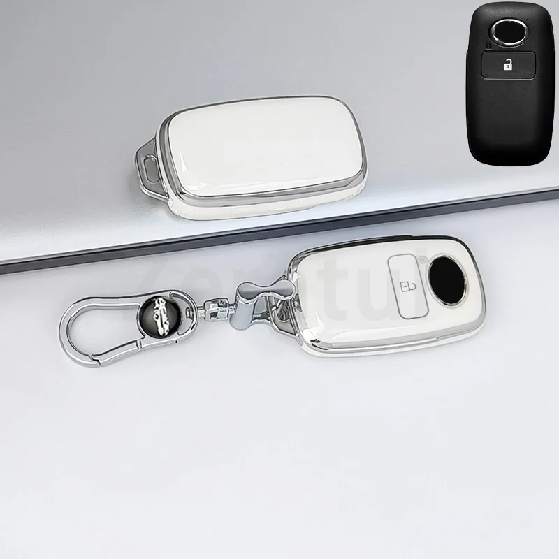 TPU Auto Car Key Cover for Toyota Perodua Avanza Wigo RAIZE Veloz Daihatsu Rocky Shell Fob Holder Remote Keyless Case Alarm