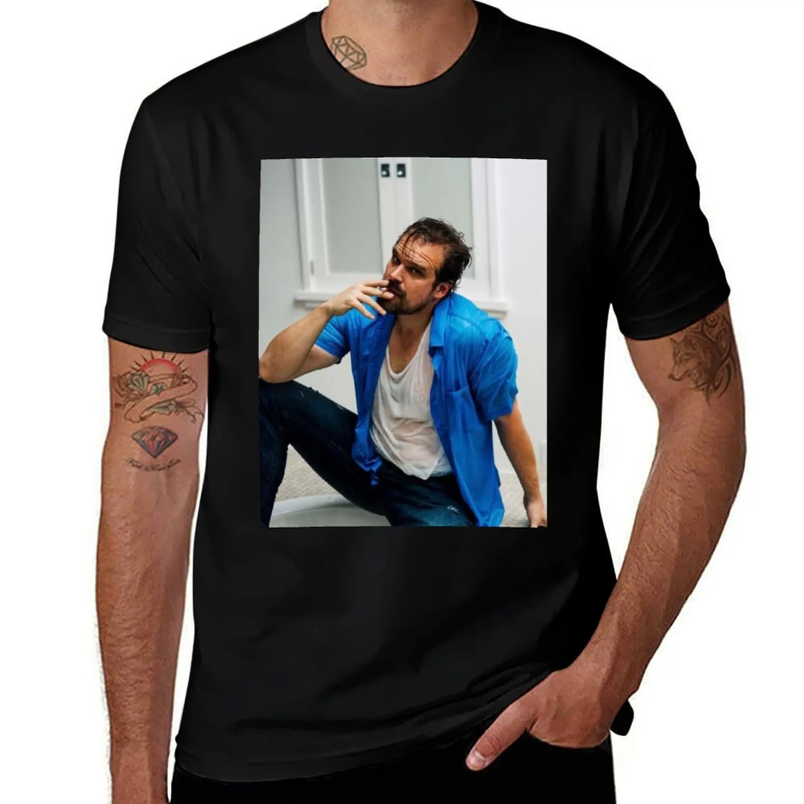 BLUE D.HARBOUR T-Shirt funny t shirts man T-Shirt