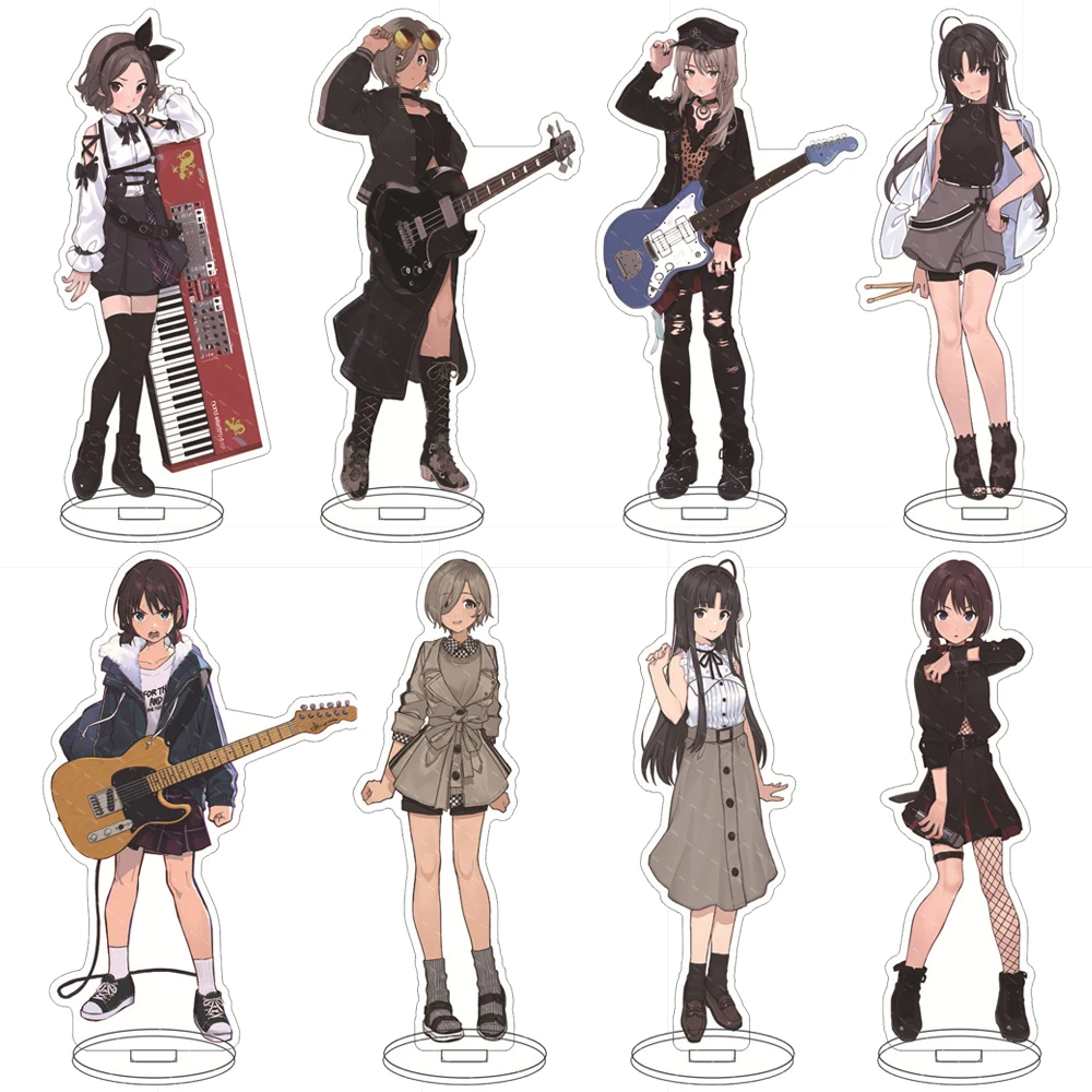 Mädchen Band weinen Anime Acryl Stand Modell Awa Subaru Iseri Nina Kawaragi Momoka Cosplay Figuren Modell Schreibtisch Dekor Requisite Fans Geschenke