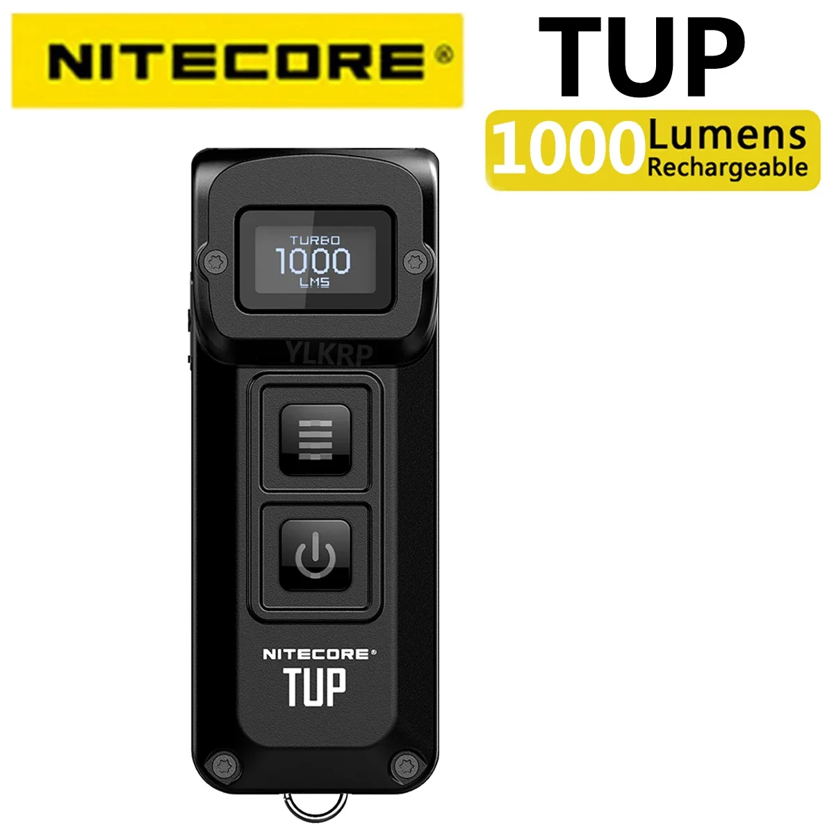 NITECORE TUP 1000 lumens rechargeable metal keychain light with display