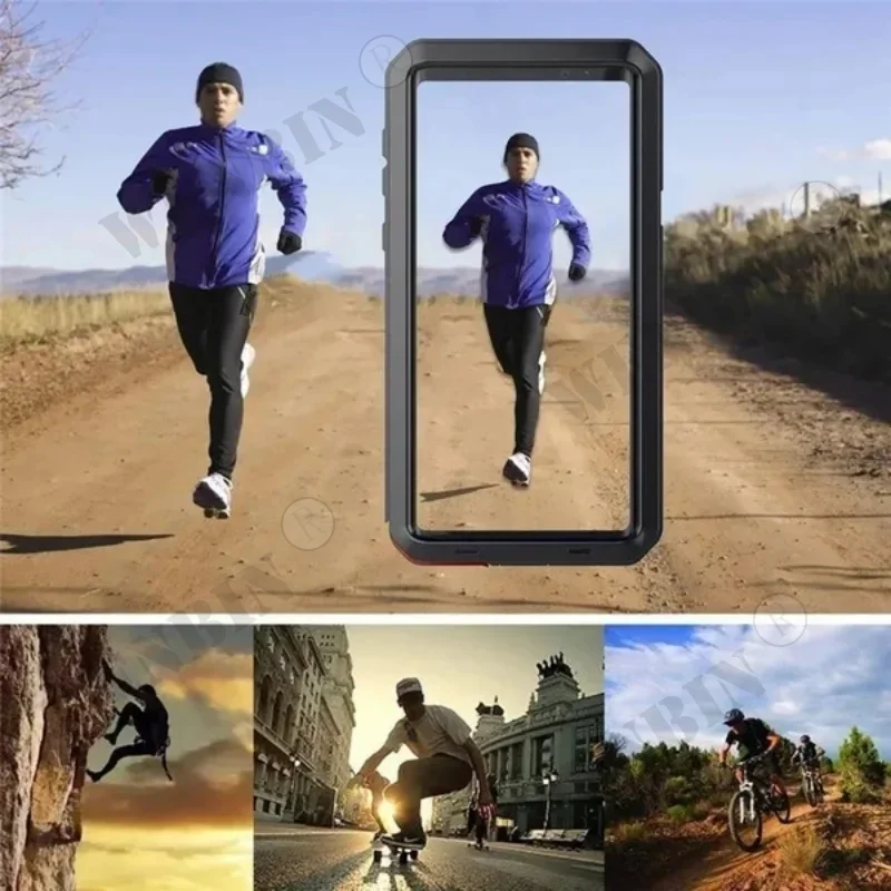 Luxury Heavy Duty Shockproof Case For iPhone 15 14 13 12 11 Pro Max XR X Max Doom Armor Metal Case Protective Shell Funda Cover