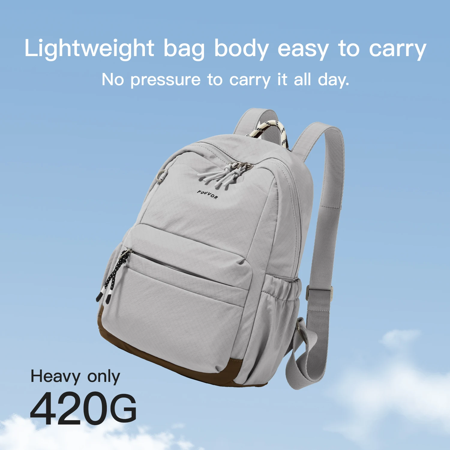 EPOL Lightweight Pressure‑Relief Backpack for Women Ultra‑Light Travel Small Bag 2026 Fashion Students School Backpack 3103-07