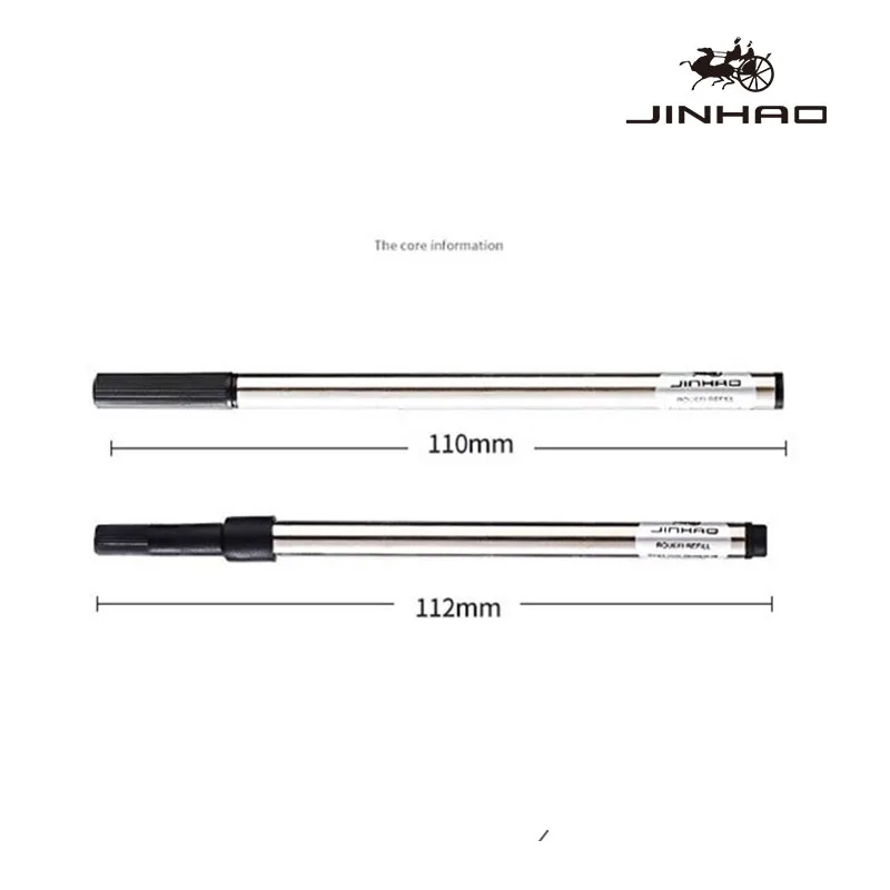 5 Stück Jinhao Gel-Tintenminen für Kugelschreiber, perfekt für Büro und Geschäft, Executive-Stift (Standard/Spirale) (blau/schwarze Tinte) – Detail 3