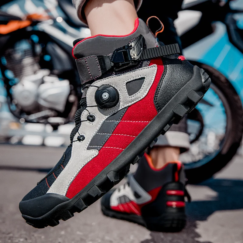 

Motorcycle protective riding boots men four seasons fashion casual breathable anti slip comfortable racing off-road cycling boot