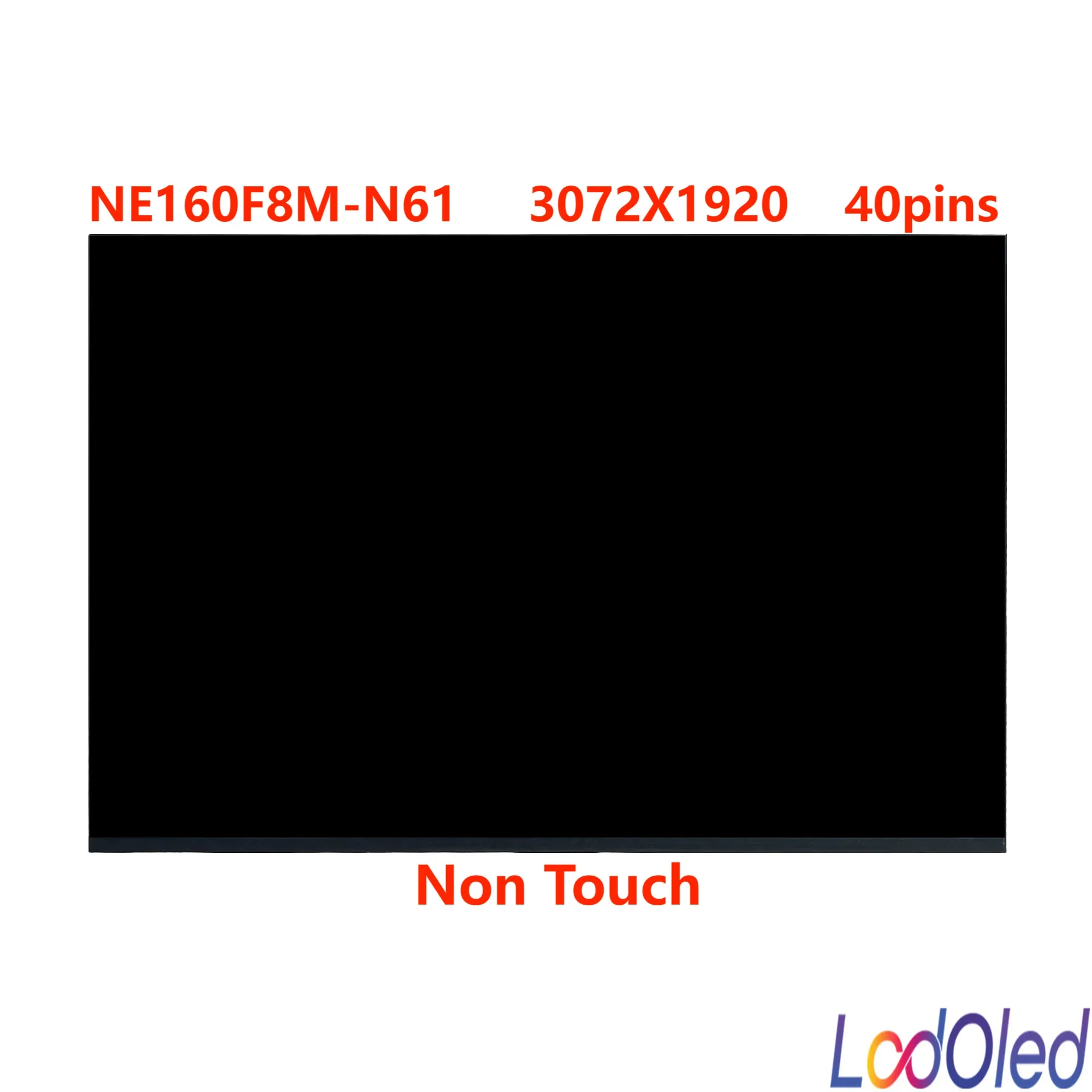 

16,0-дюймовый экран NE160F8M-N61 для Dell Inspiron 16 5625, 16:10, 100% sRGB, IPS, ЖК-дисплей, без сенсорного управления, 3072X1920, 40 контактов, 60 Гц