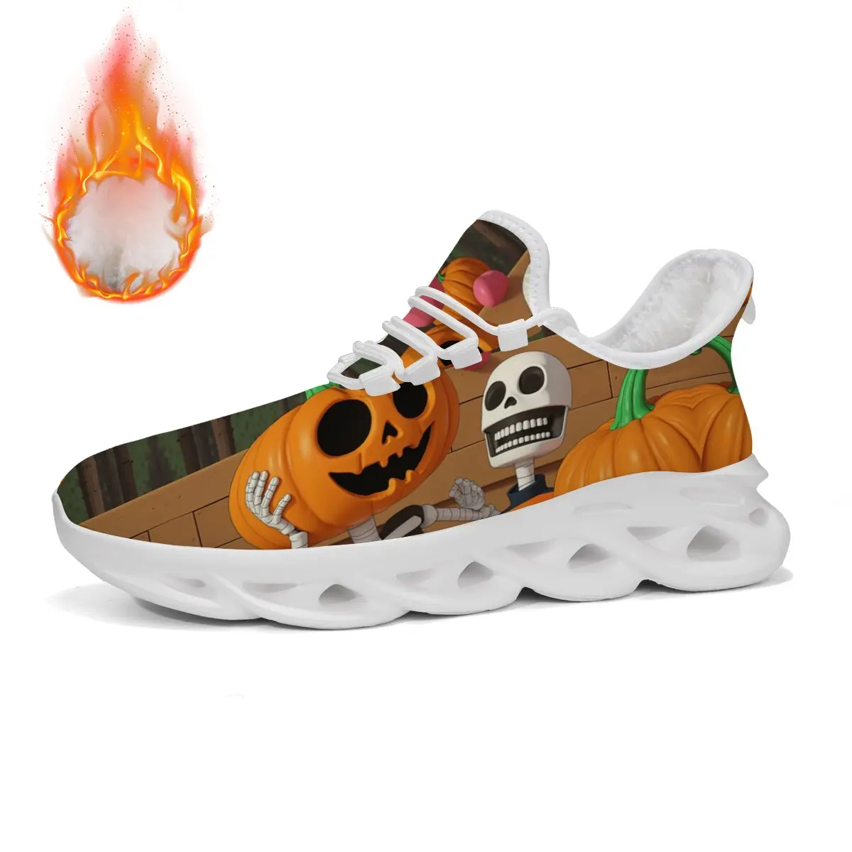 

Кроссовки с тыквой на Хэллоуин, мужская повседневная мужская обувь, легкая обувь унисекс, мягкая толстая подошва, обувь для пар, спортивные кроссовки, женская обувь