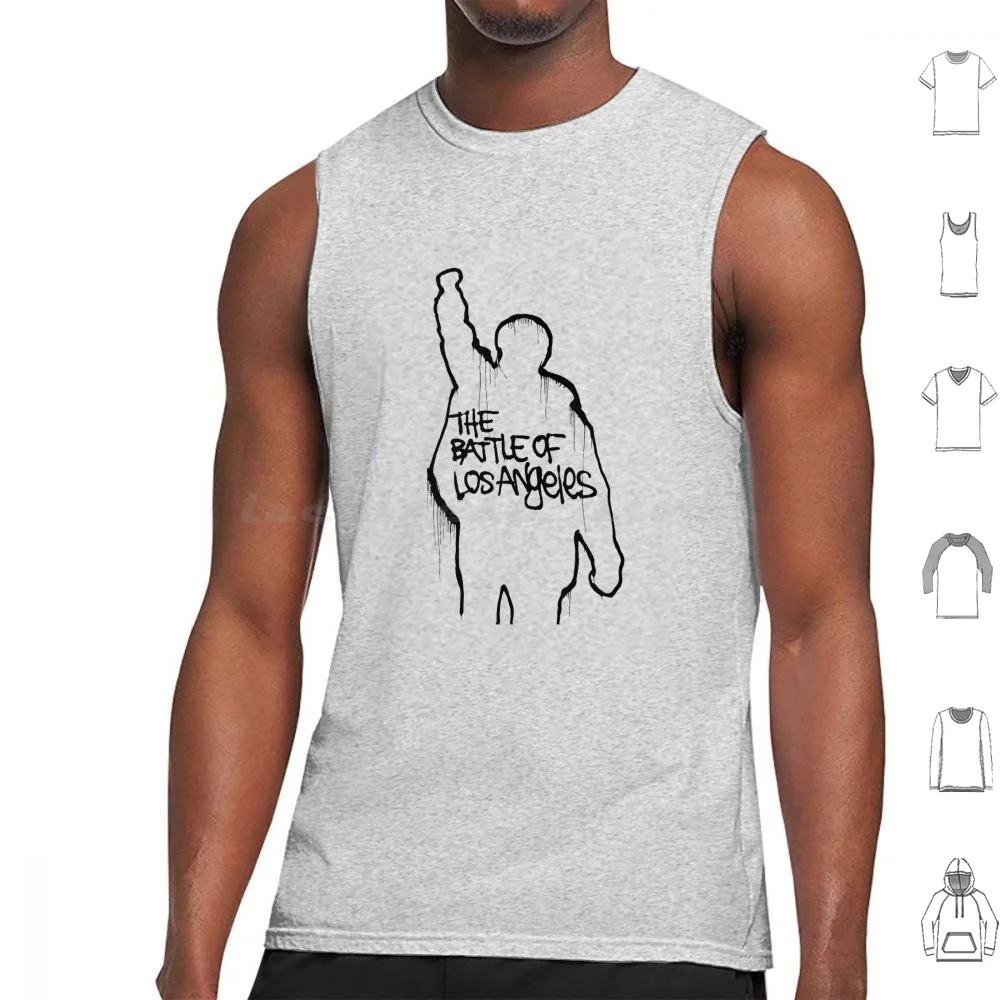 Battle Tank Tops Vest Sleeveless Rage Against Machine Music Album Record Vinyl Band Artist