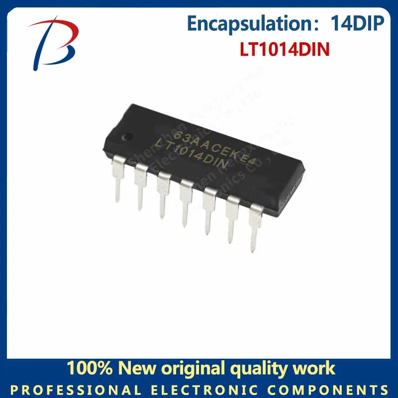 5PCS   LT1014DIN 14DIP in-line Linear Amplifier four-way operational amplifier