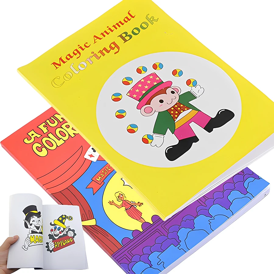 20.2x14.2cm Magic Book Creative Blank Paper to Cartoon Pattern Quickly Transform Magic Party Performance Props Stage Magic