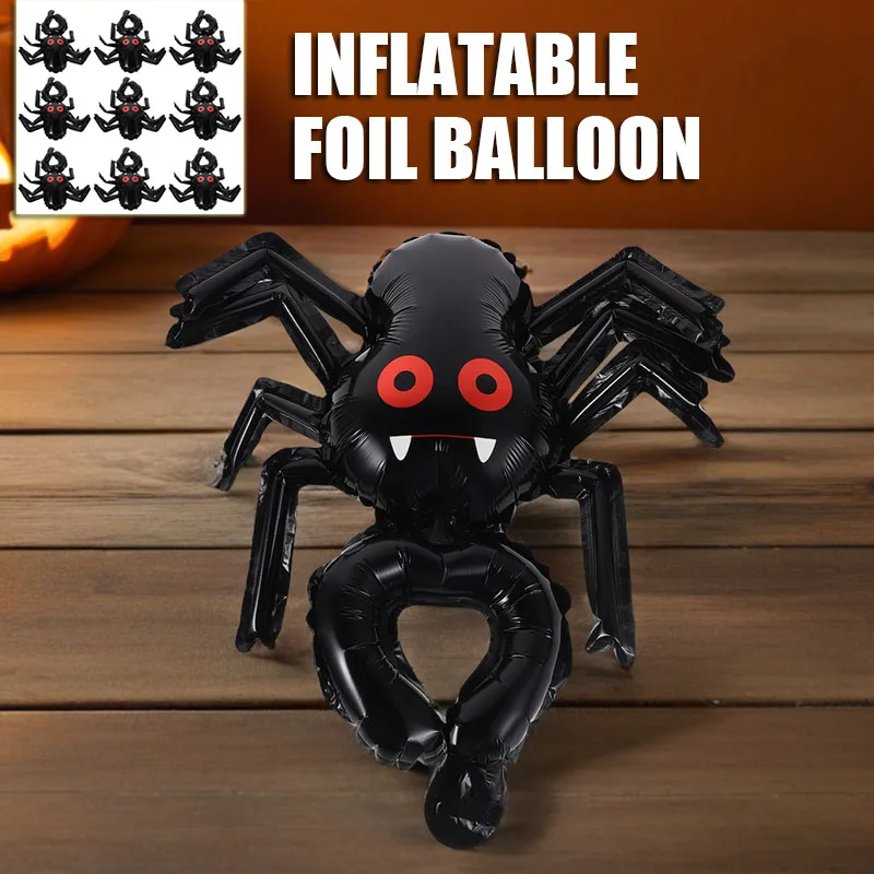 

20pcs Halloween Wrist Balloons Inflatable Foil Spider Hand Wearing Balloons For Halloween Party Festival Holiday Celebrations