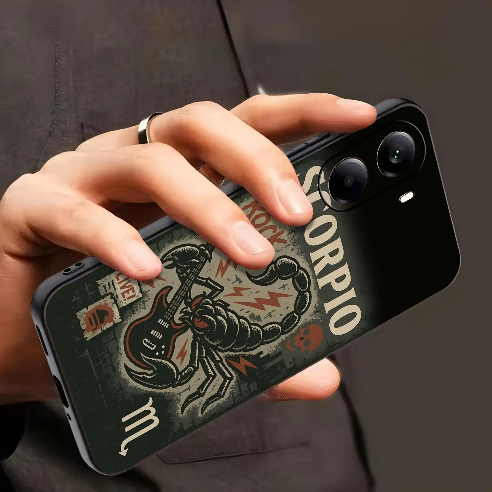 S-ScorpionsE S Band  Phone Case For Xiaomi POCO M7 M6 M5 X8 X7 X6 F8 F7 F6 Pro 5G Soft black Shockproof Cover view 3