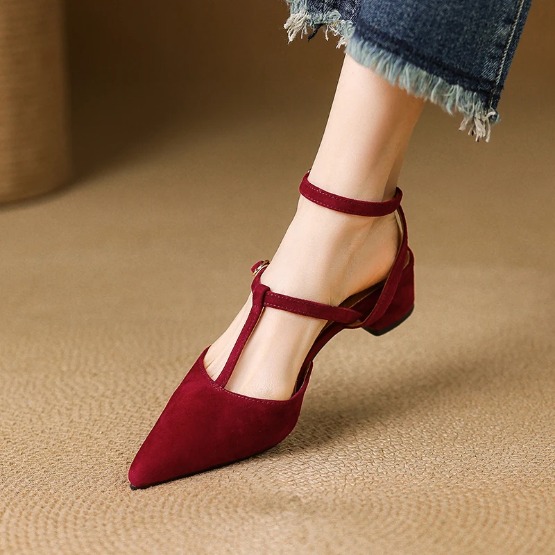 Summer Sandals Women Concise Style Narrow Band Weave Sandals for Girls Women Elegant SquareHeel Weddiing Dress Party Sandalias