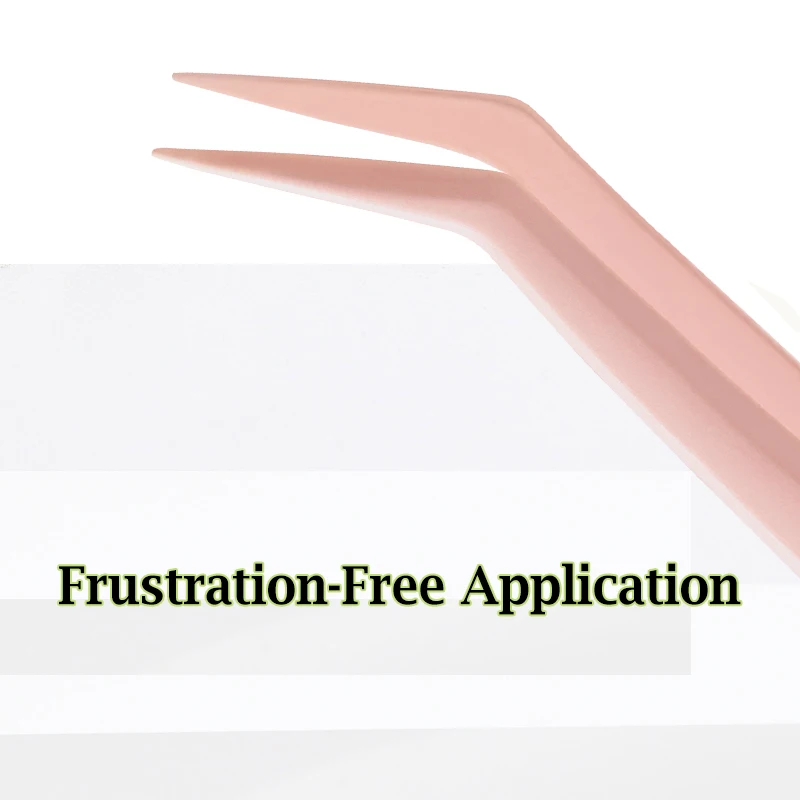 Anti-Stick Applicator No Glue Eyelashes Non Stick Coated Stainless Steel Tweezer Glue-free Eyelashes Beginner-Friendly tools