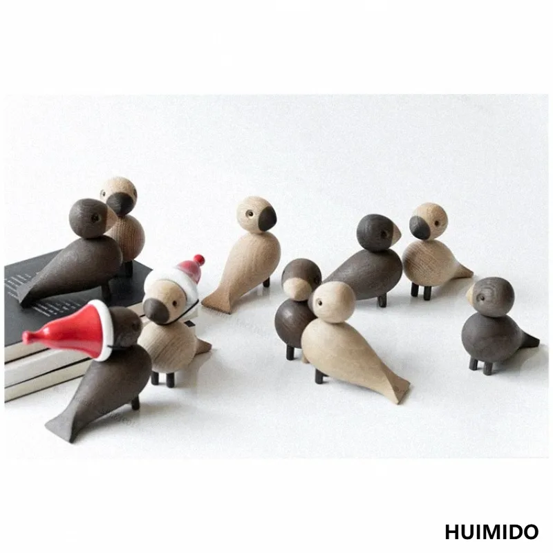 Review, Danish Kay Bojesen, a pair of birds, wooden ornaments, toys, wooden ornaments