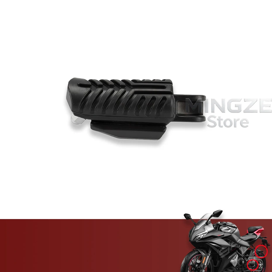 دراجة نارية الجبهة الخلفية مجموعة مسند القدمين عدم الانزلاق الدواسات الراحة أوتاد القدم جبل عدة ل CFMOTO 250SR 300SR CF250-6 MY22 CF250SR sr250 #5