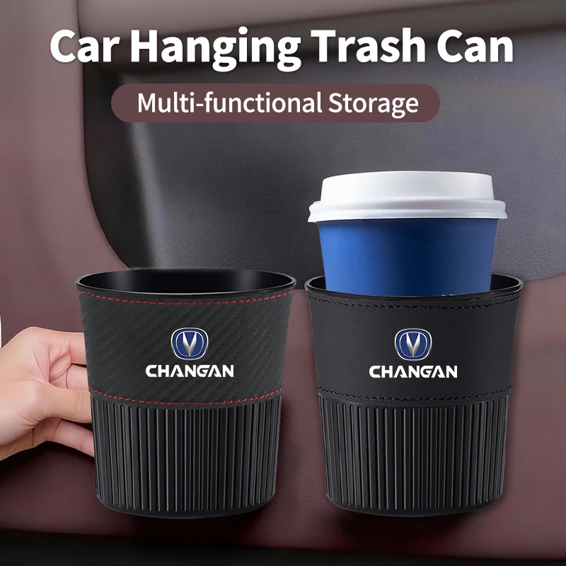 Multi-functional Car Hanging Trash Can Water Cup Holder Interior For Changan CS75 CS35 CS15 CS95 RAETON CX70 CS55 EADO CX20