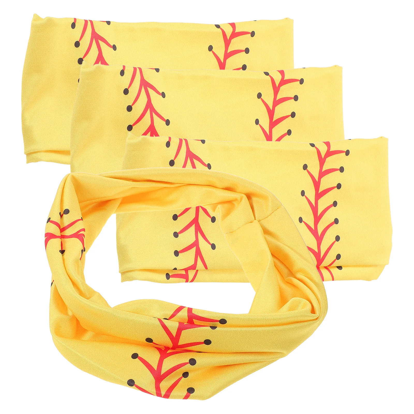 

4 Pcs Softball Headband Athletic Sweatband Sports Workout Hairband Fitness Headbands Yoga Mens Running Aldult Cool for Women