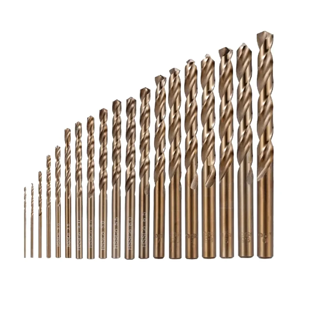 

Forged Iron M Cobalt HSS High Speed Steel Cobalt Drill Iron Box Metal Box Power Tool Drill Bit Set High Hardness