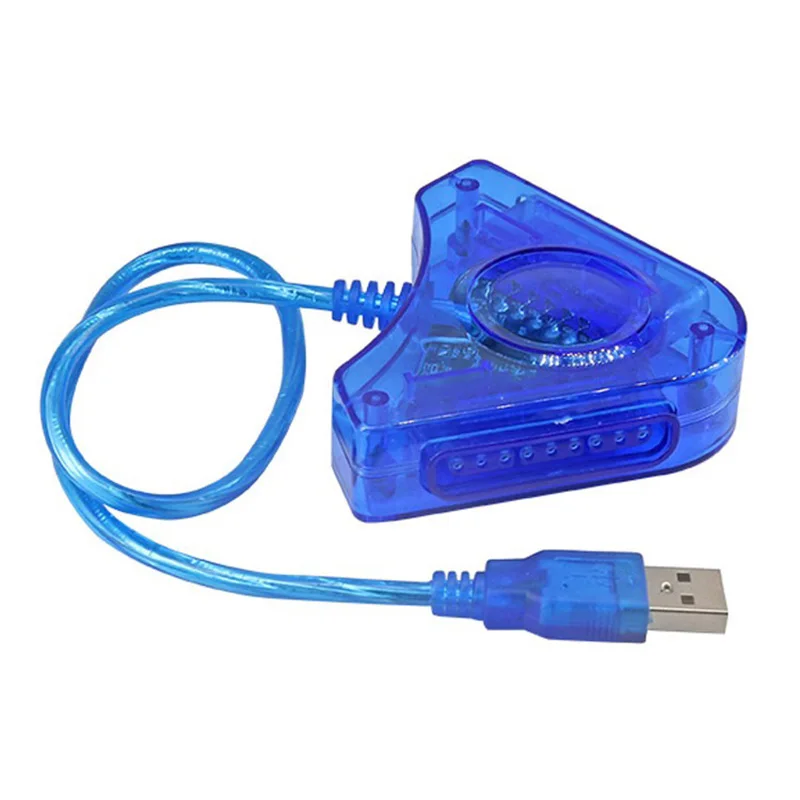 USB Controller Gamepad Adapter Converter Cable for PlayStation 2 PS1 PS2 Joypad to PC Games Dual Ports